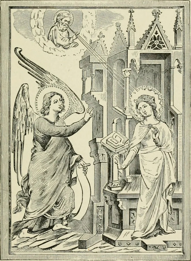 An illustration from An outline history of painting for young people and students, 1883, leaf 74