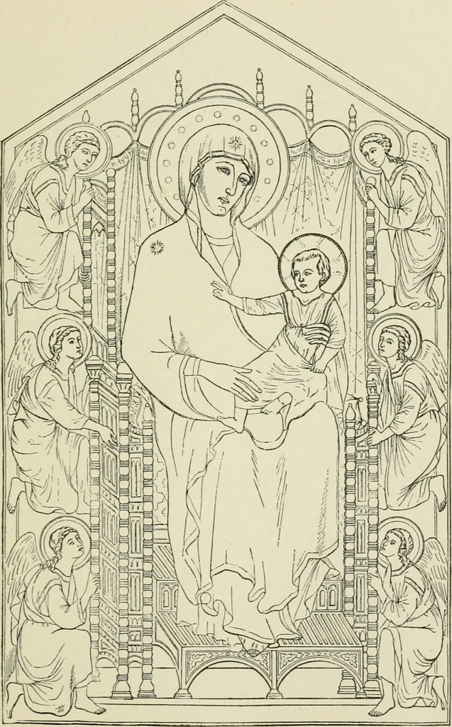 An illustration from An outline history of painting for young people and students, 1883, leaf 78