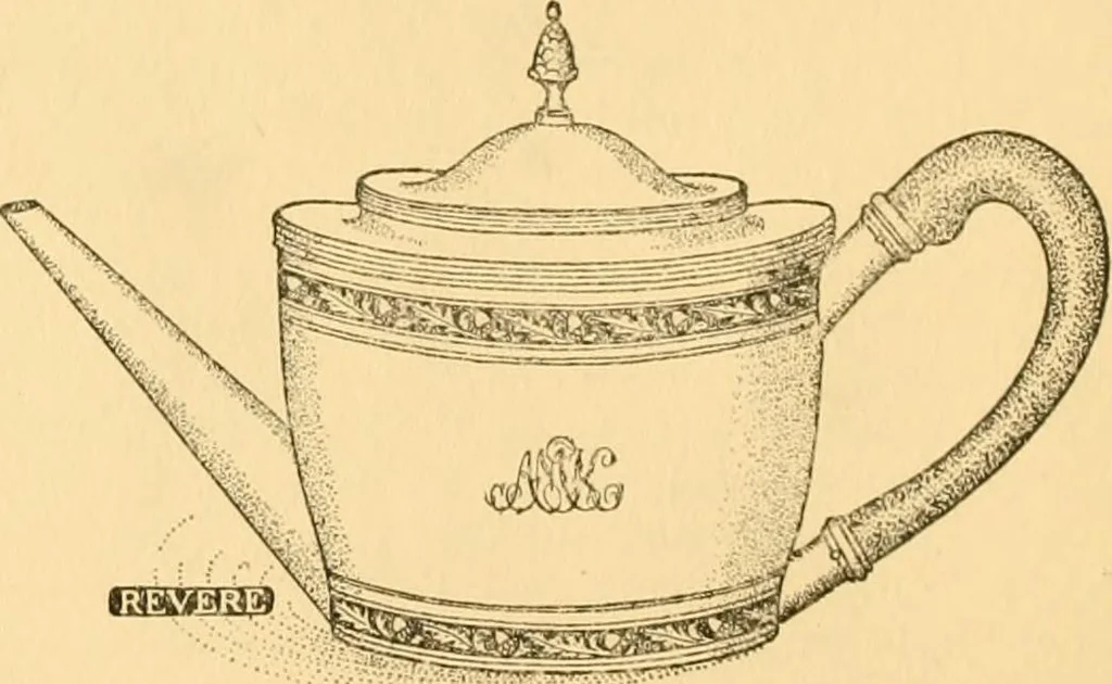 An illustration from An outline of the life and works of Col. Paul Revere; with a partial catalogue of silverware bearing his name, 1901, leaf 13