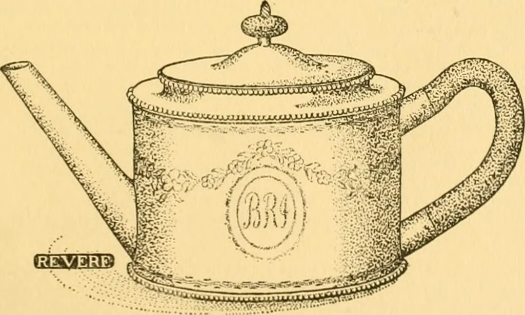 An illustration from An outline of the life and works of Col. Paul Revere; with a partial catalogue of silverware bearing his name, 1901, leaf 18
