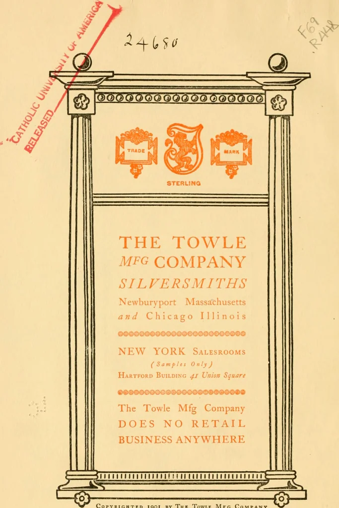 An illustration from An outline of the life and works of Col. Paul Revere; with a partial catalogue of silverware bearing his name, 1901, leaf 5