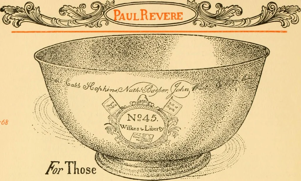 An illustration from An outline of the life and works of Col. Paul Revere; with a partial catalogue of silverware bearing his name, 1901, leaf 9