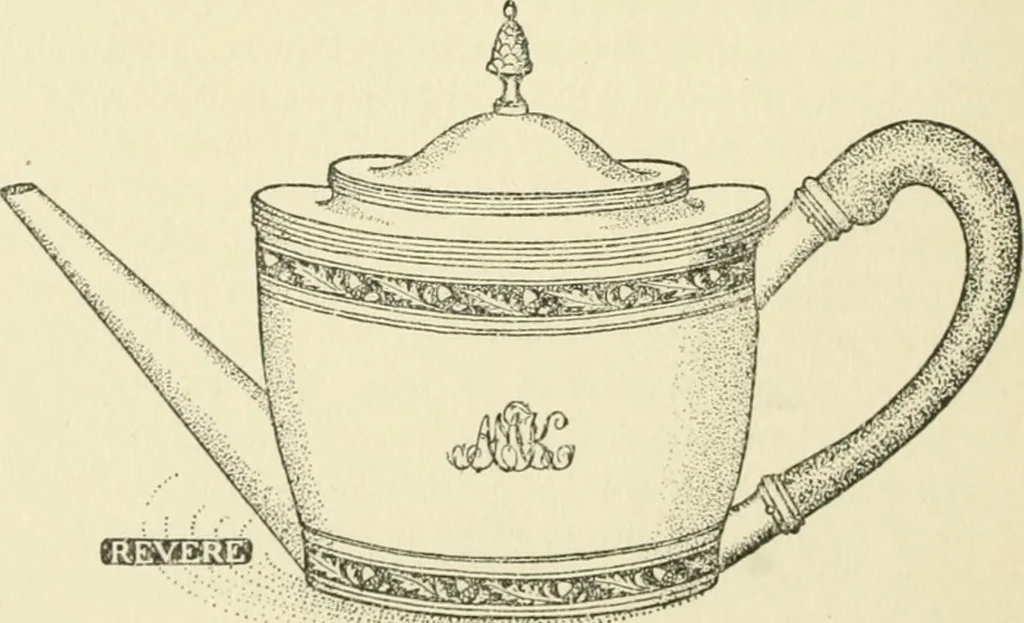 An illustration from An outline of the life and works of Col. Paul Revere; with a partial catalogue of silverware bearing his name, 1901, leaf 13