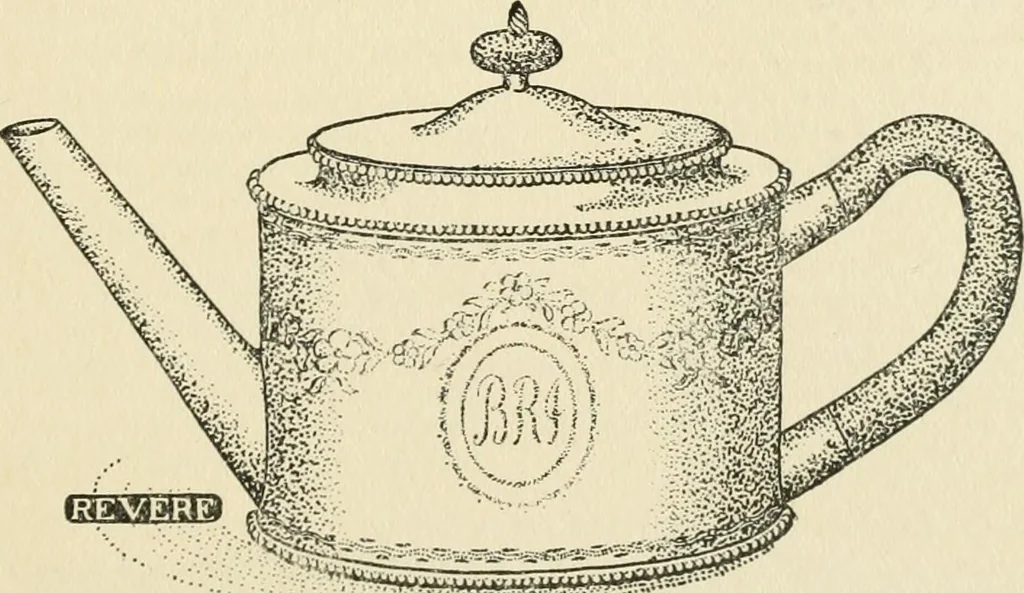 An illustration from An outline of the life and works of Col. Paul Revere; with a partial catalogue of silverware bearing his name, 1901, leaf 18