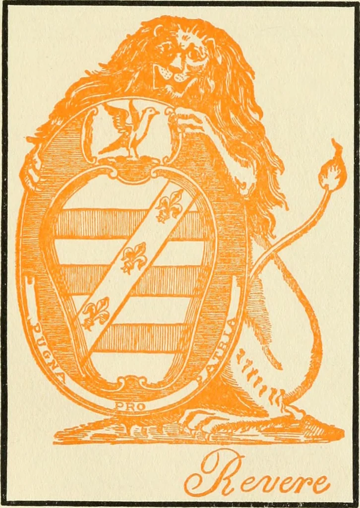 An illustration from An outline of the life and works of Col. Paul Revere; with a partial catalogue of silverware bearing his name, 1901, leaf 4