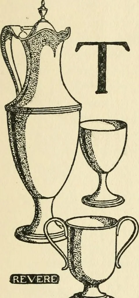 An illustration from An outline of the life and works of Col. Paul Revere; with a partial catalogue of silverware bearing his name, 1901, leaf 6