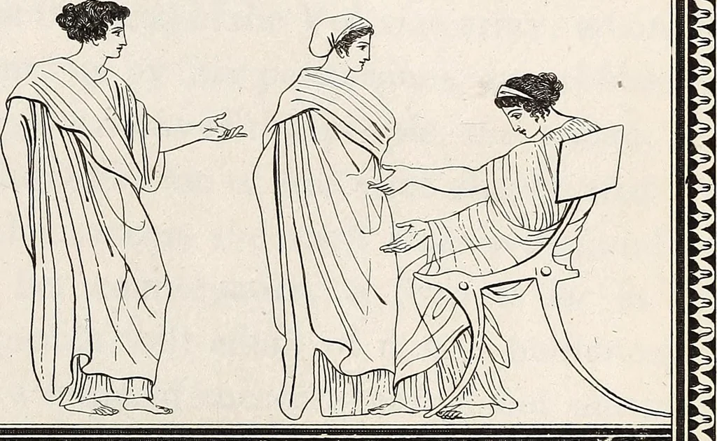 An illustration from Outlines from the figures and compositions upon the Greek, Roman, and Etruscan vases of the late Sir William Hamilton; with engraved borders, 1804, leaf 118