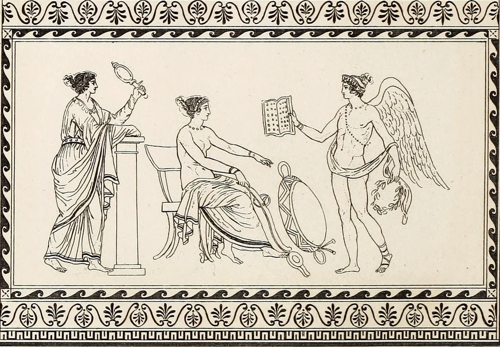 An illustration from Outlines from the figures and compositions upon the Greek, Roman, and Etruscan vases of the late Sir William Hamilton; with engraved borders, 1804, leaf 143