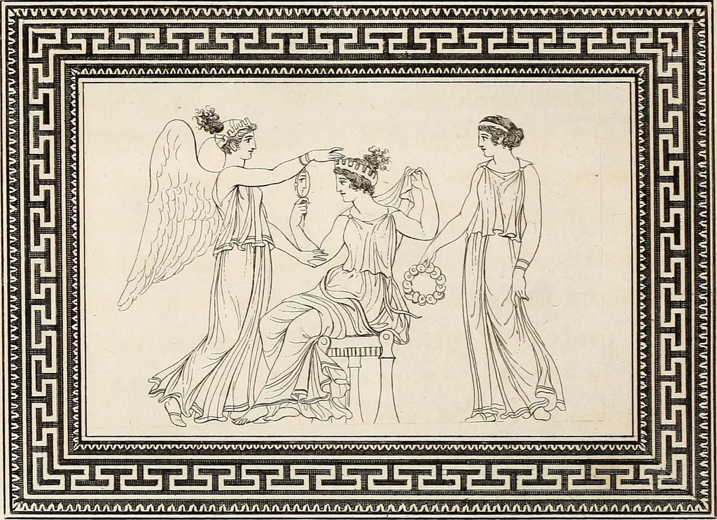 An illustration from Outlines from the figures and compositions upon the Greek, Roman, and Etruscan vases of the late Sir William Hamilton; with engraved borders, 1804, leaf 147