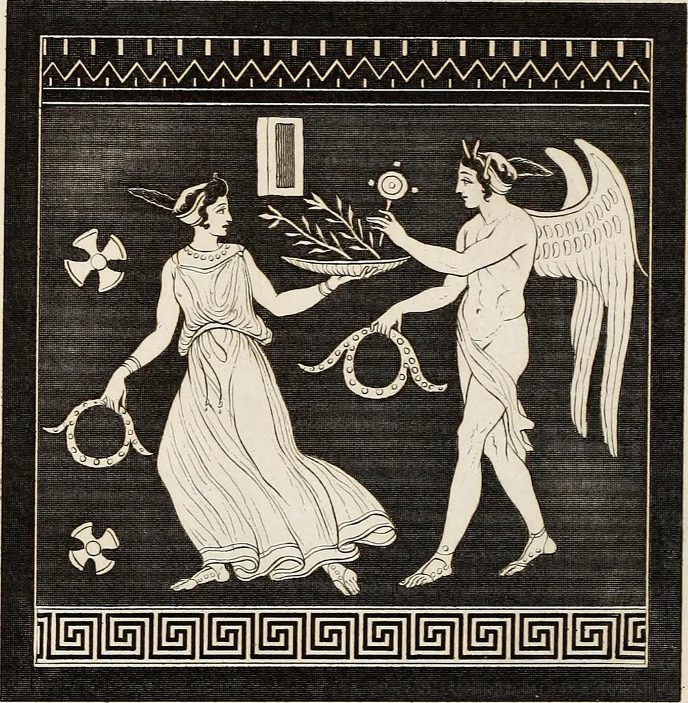 An illustration from Outlines from the figures and compositions upon the Greek, Roman, and Etruscan vases of the late Sir William Hamilton; with engraved borders, 1804, leaf 161