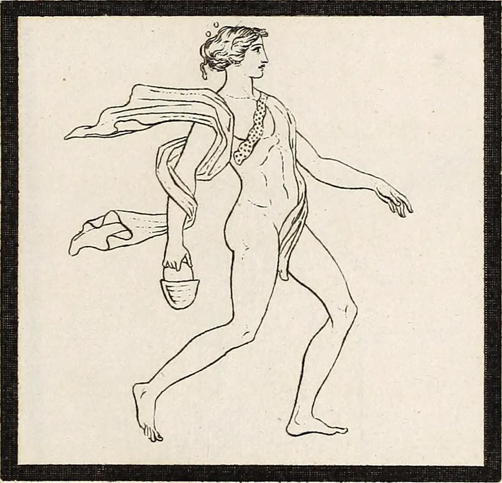 An illustration from Outlines from the figures and compositions upon the Greek, Roman, and Etruscan vases of the late Sir William Hamilton; with engraved borders, 1804, leaf 32