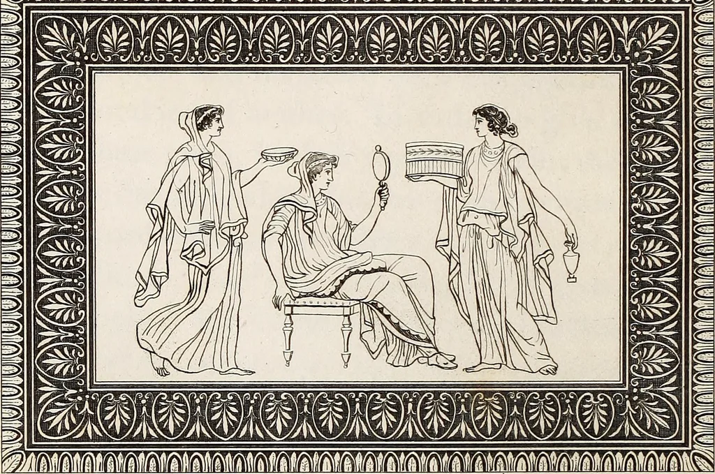 An illustration from Outlines from the figures and compositions upon the Greek, Roman, and Etruscan vases of the late Sir William Hamilton; with engraved borders, 1804, leaf 69