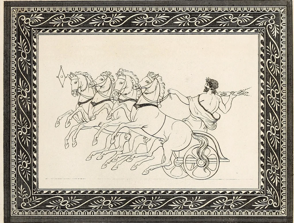An illustration from Outlines from the figures and compositions upon the Greek, Roman, and Etruscan vases of the late Sir William Hamilton; with engraved borders, 1804, leaf 76