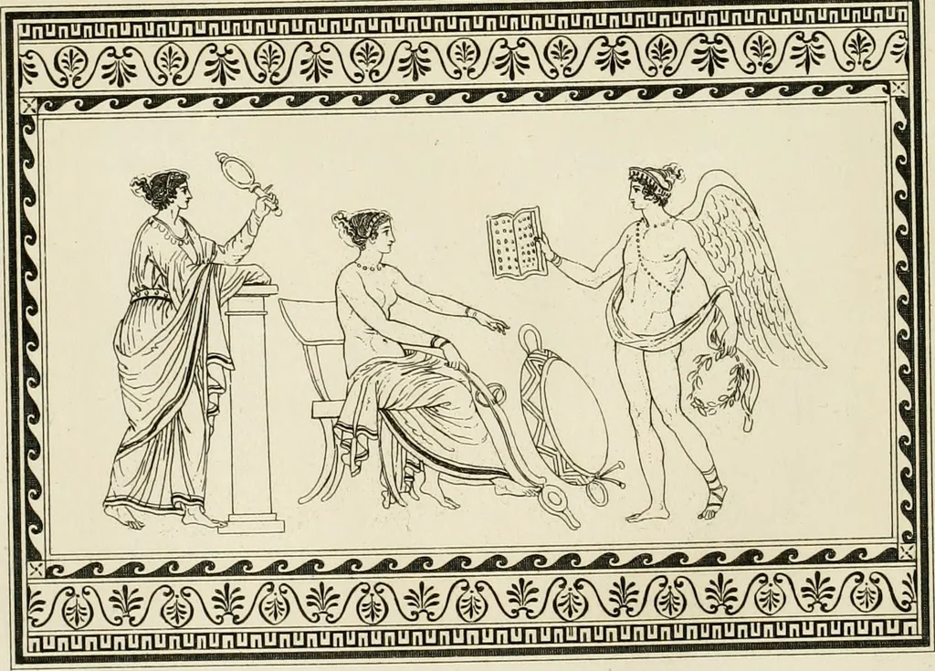 An illustration from Outlines from the figures and compositions upon the Greek, Roman, and Etruscan vases of the late Sir William Hamilton with engraved borders, 1804, leaf 147