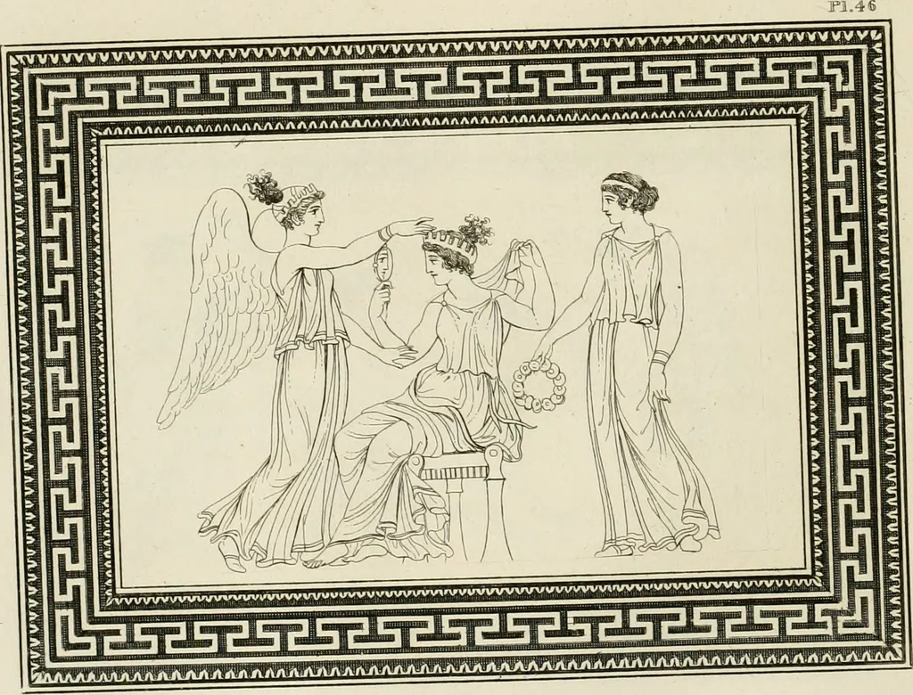 An illustration from Outlines from the figures and compositions upon the Greek, Roman, and Etruscan vases of the late Sir William Hamilton with engraved borders, 1804, leaf 149