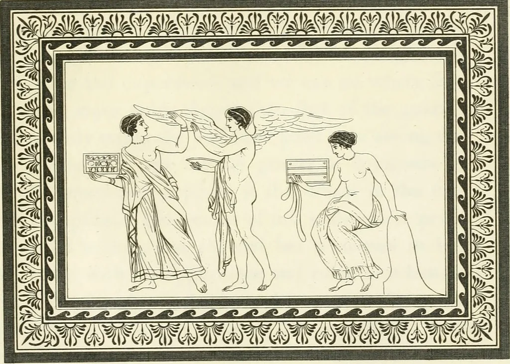 An illustration from Outlines from the figures and compositions upon the Greek, Roman, and Etruscan vases of the late Sir William Hamilton with engraved borders, 1804, leaf 152