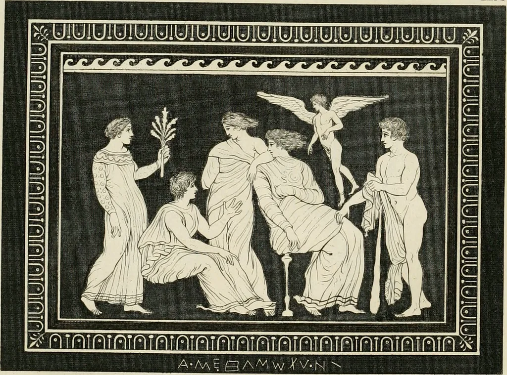 An illustration from Outlines from the figures and compositions upon the Greek, Roman, and Etruscan vases of the late Sir William Hamilton with engraved borders, 1804, leaf 171