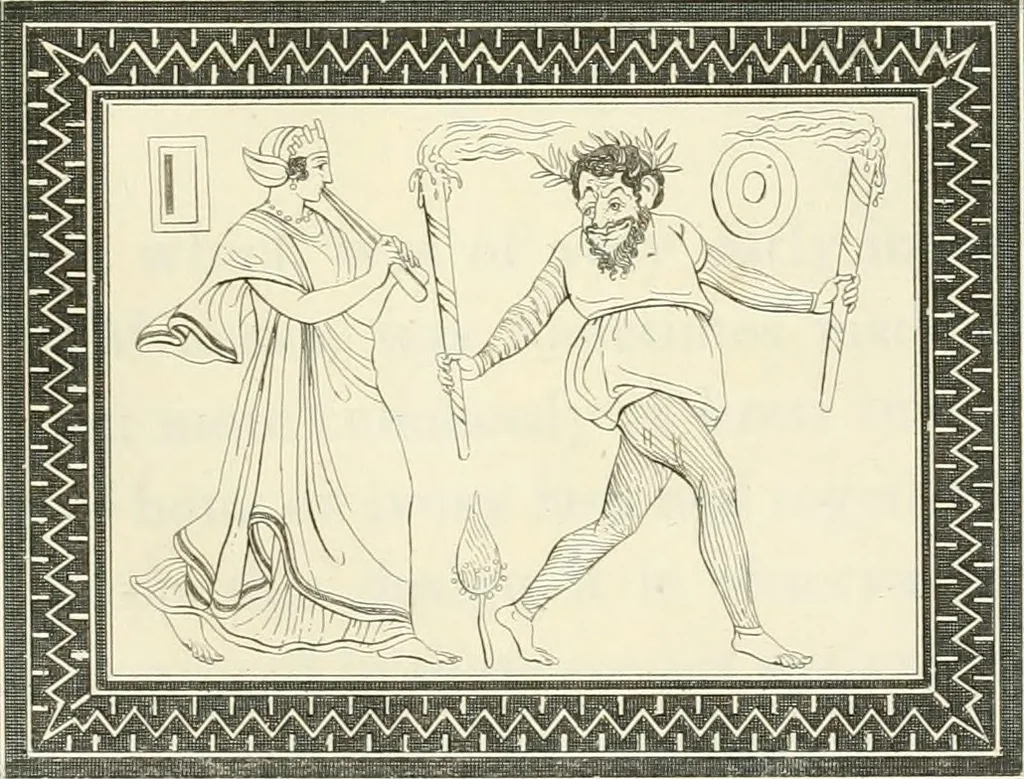 An illustration from Outlines from the figures and compositions upon the Greek, Roman, and Etruscan vases of the late Sir William Hamilton with engraved borders, 1804, leaf 46