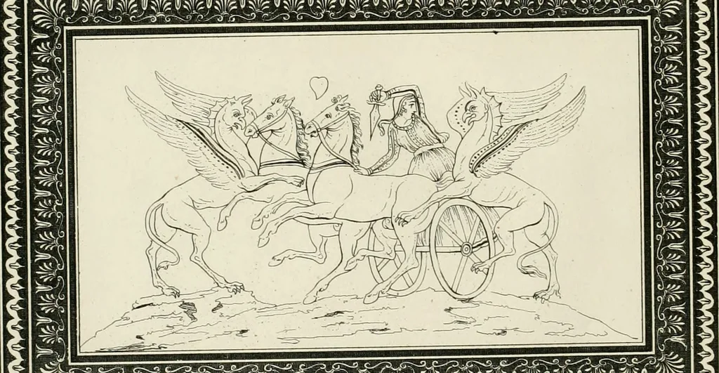 An illustration from Outlines from the figures and compositions upon the Greek, Roman, and Etruscan vases of the late Sir William Hamilton with engraved borders, 1804, leaf 57