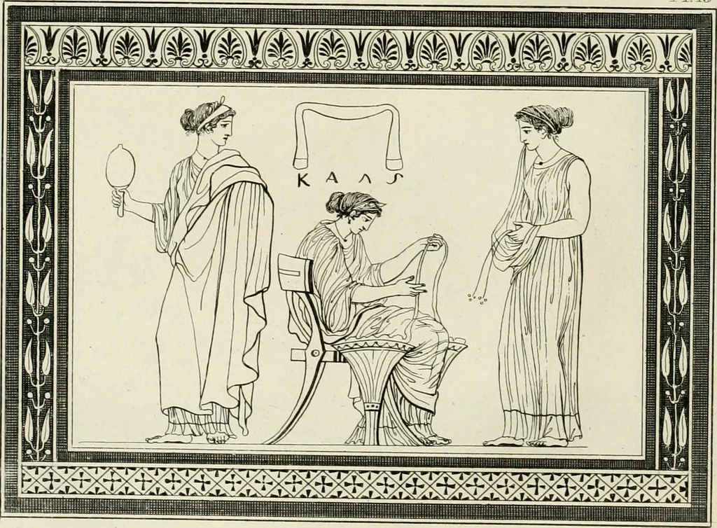 An illustration from Outlines from the figures and compositions upon the Greek, Roman, and Etruscan vases of the late Sir William Hamilton with engraved borders, 1804, leaf 59