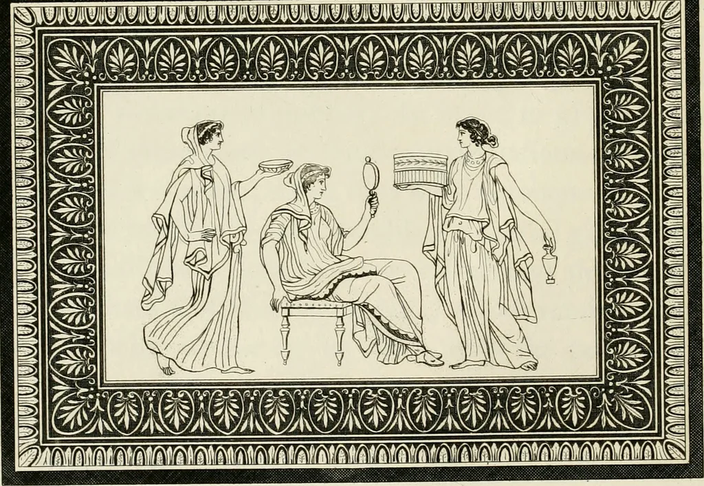 An illustration from Outlines from the figures and compositions upon the Greek, Roman, and Etruscan vases of the late Sir William Hamilton with engraved borders, 1804, leaf 71