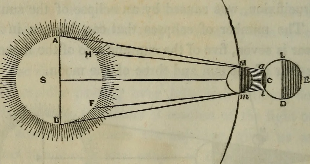 An illustration from Outlines of astronomy, 1850, leaf 81