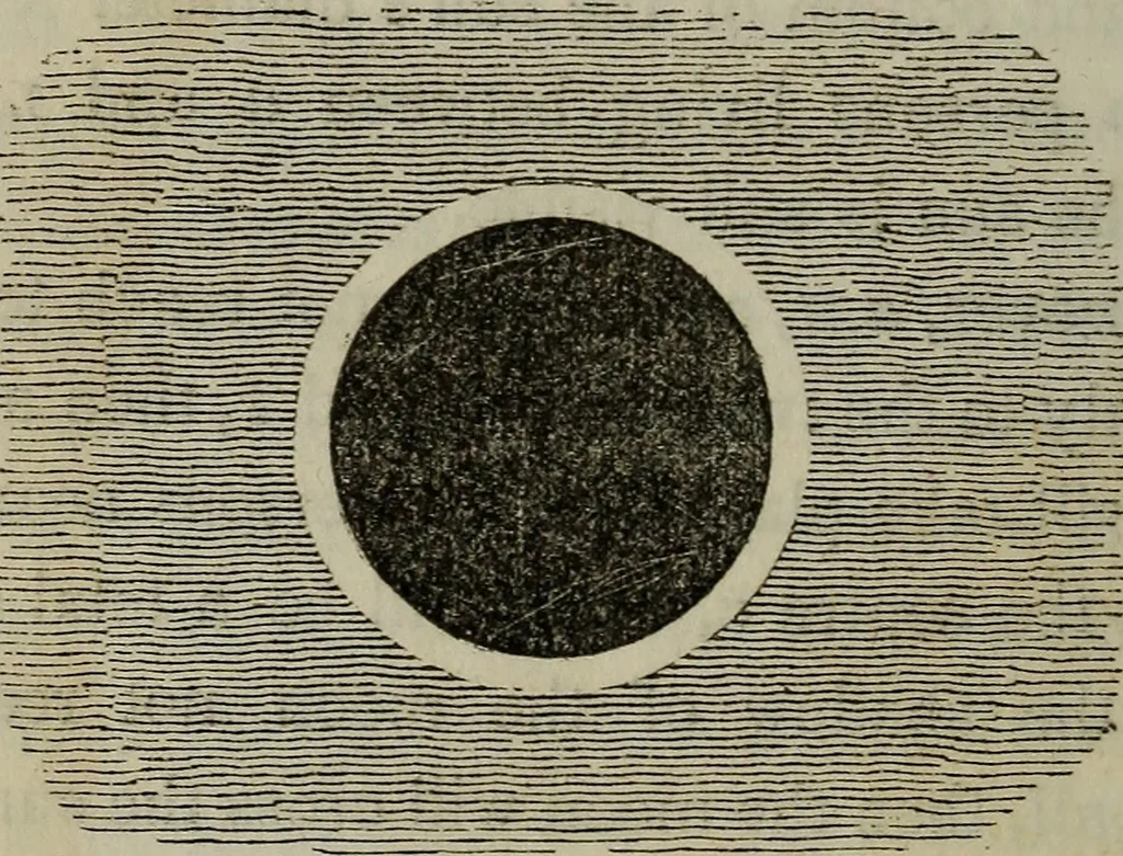 An illustration from Outlines of astronomy, 1850, leaf 83