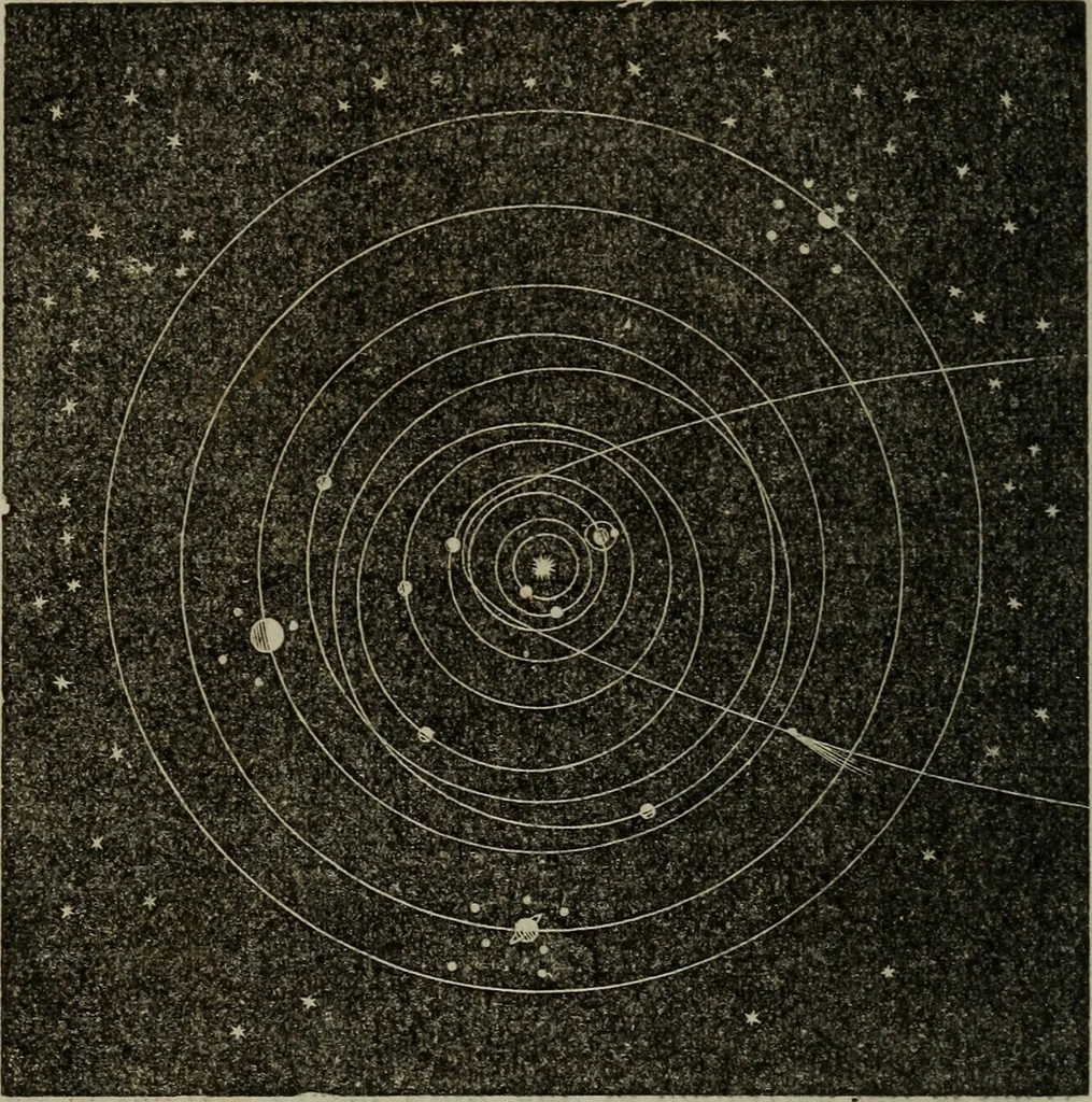 An illustration from Outlines of astronomy, 1850, leaf 89