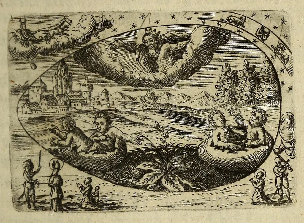 An illustration from Ova paschalia sacro emblemate, 1635, leaf 139