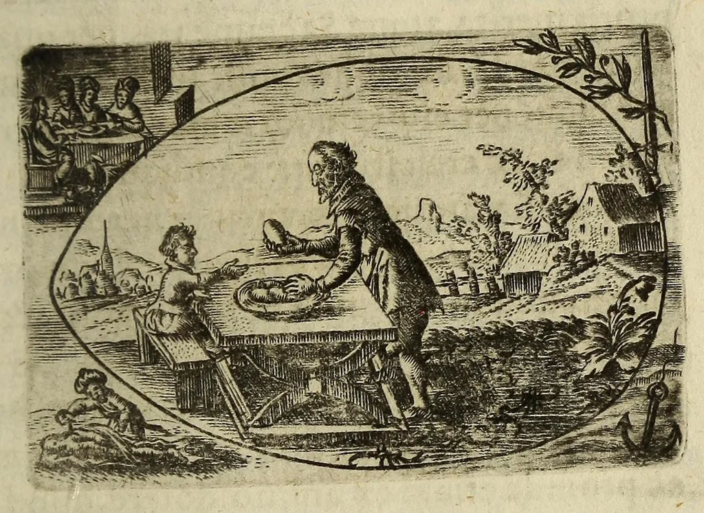 An illustration from Ova paschalia sacro emblemate, 1635, leaf 163