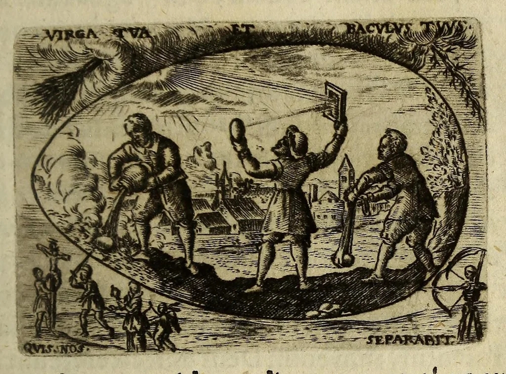 An illustration from Ova paschalia sacro emblemate, 1635, leaf 189