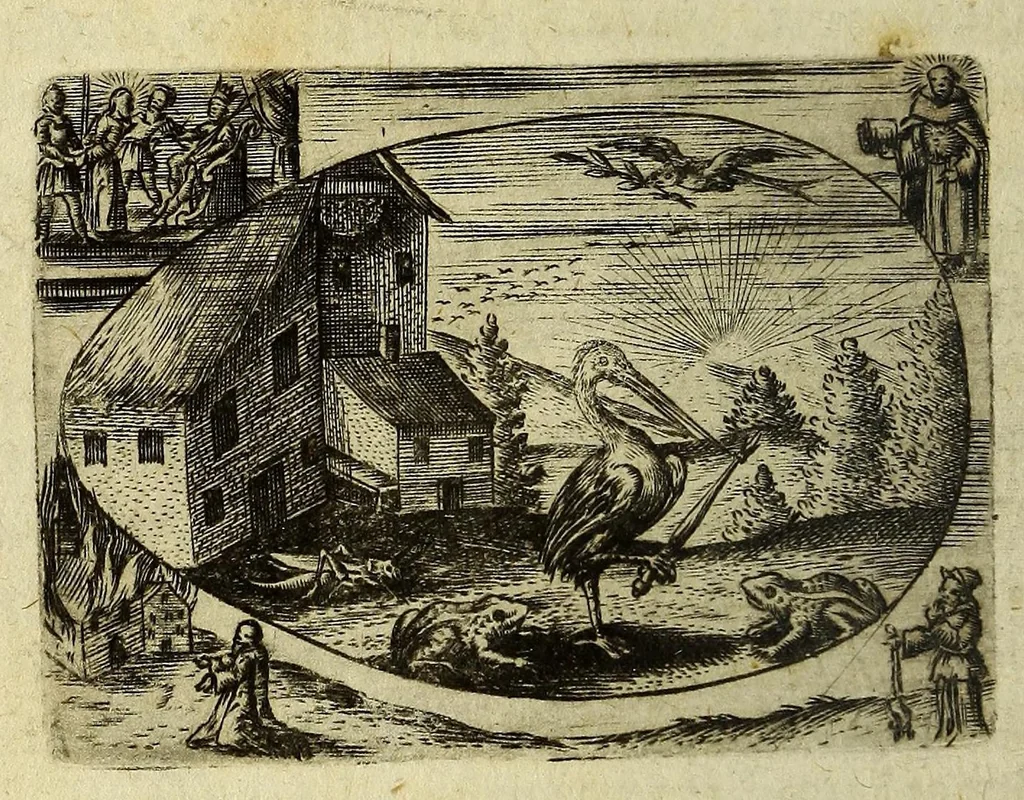 An illustration from Ova paschalia sacro emblemate, 1635, leaf 250