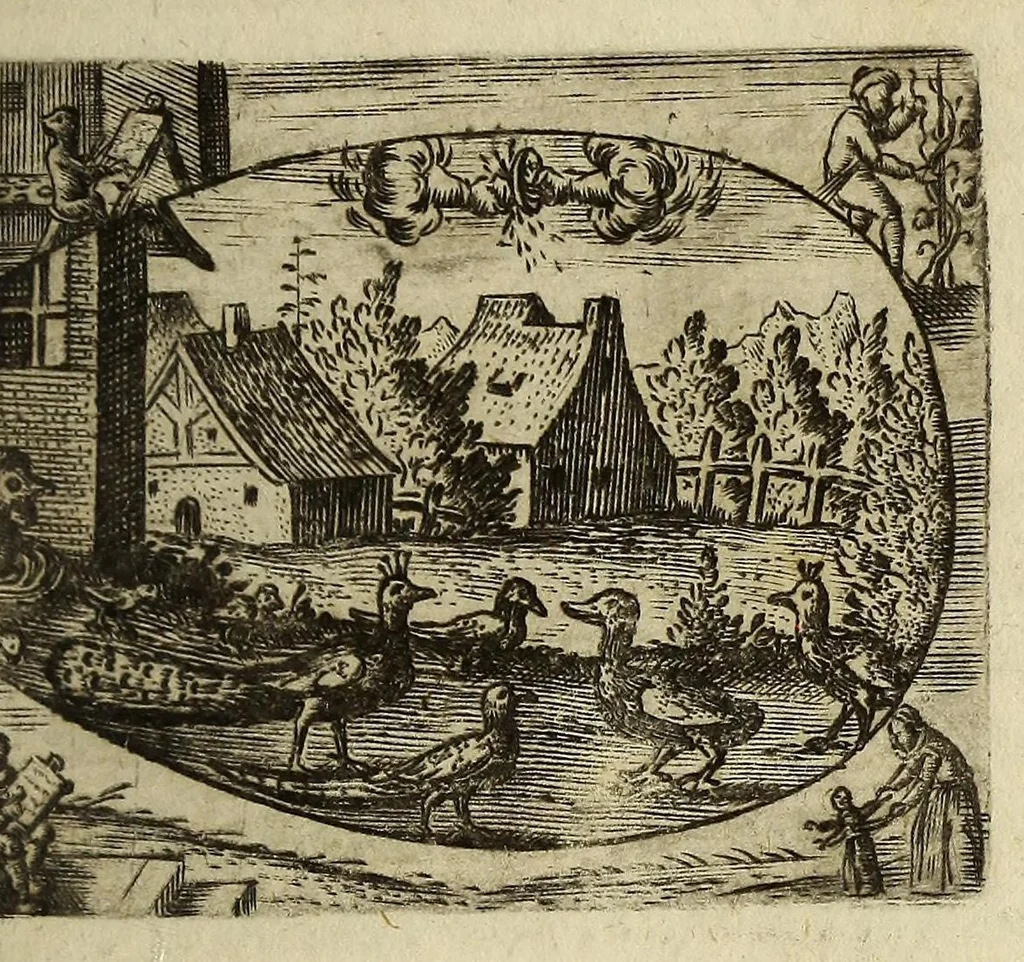 An illustration from Ova paschalia sacro emblemate, 1635, leaf 261