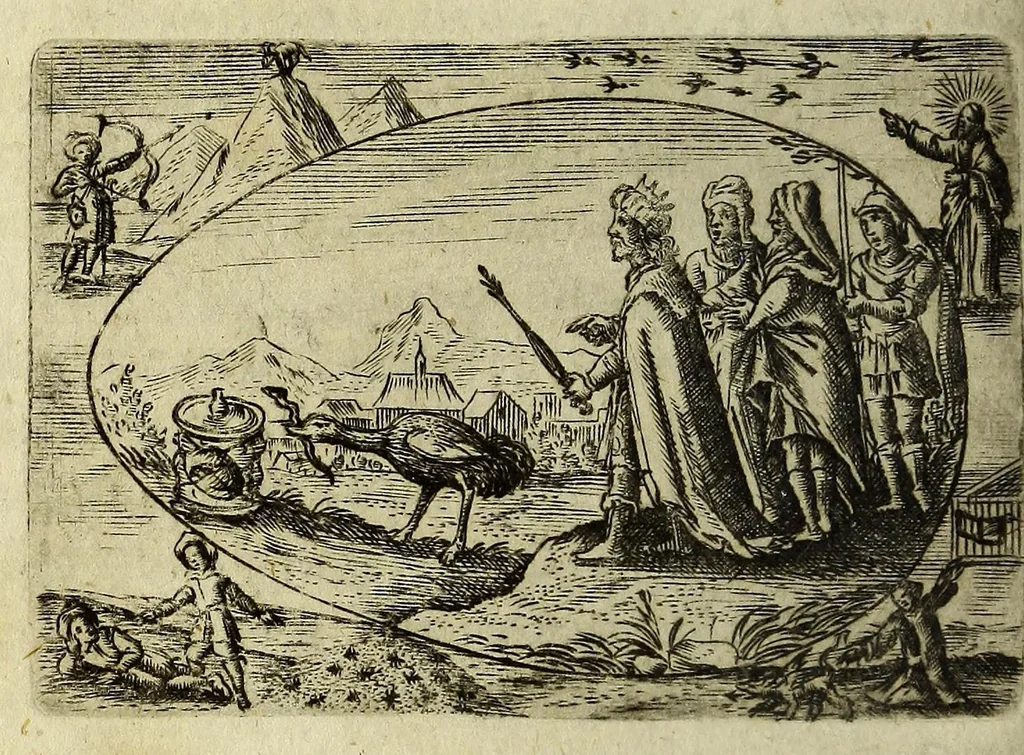 An illustration from Ova paschalia sacro emblemate, 1635, leaf 272