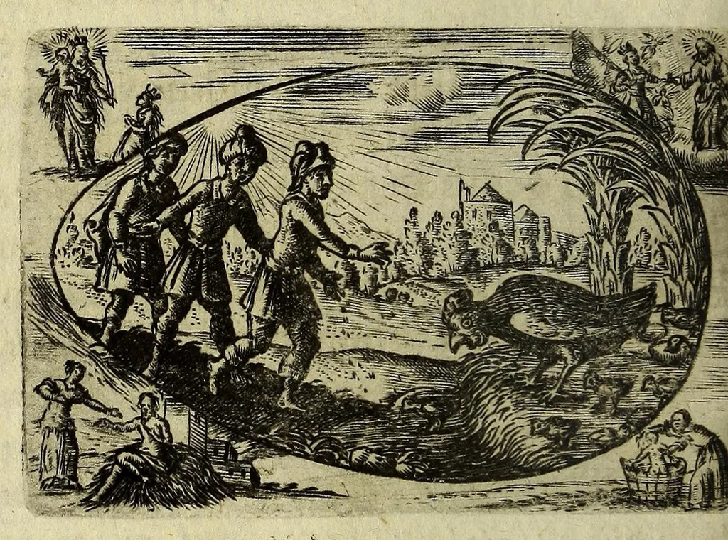 An illustration from Ova paschalia sacro emblemate, 1635, leaf 284