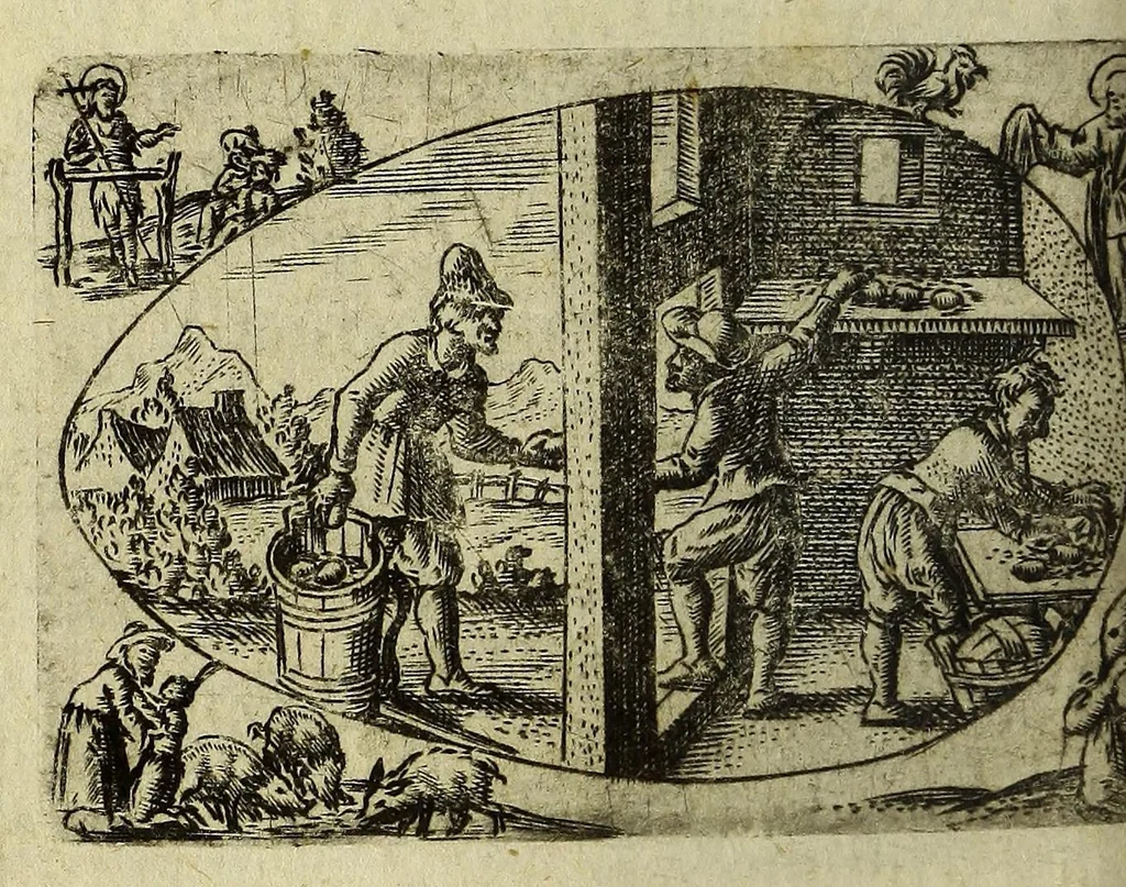 An illustration from Ova paschalia sacro emblemate, 1635, leaf 328