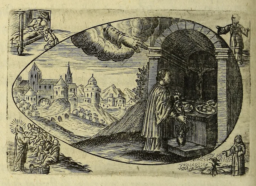 An illustration from Ova paschalia sacro emblemate, 1635, leaf 340