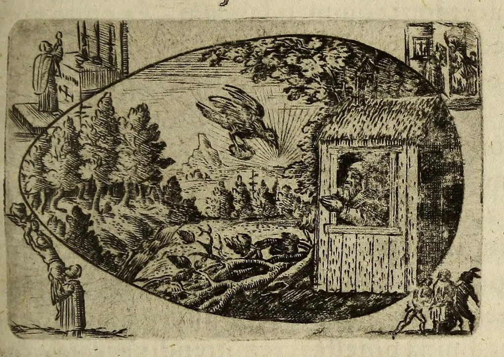 An illustration from Ova paschalia sacro emblemate, 1635, leaf 345