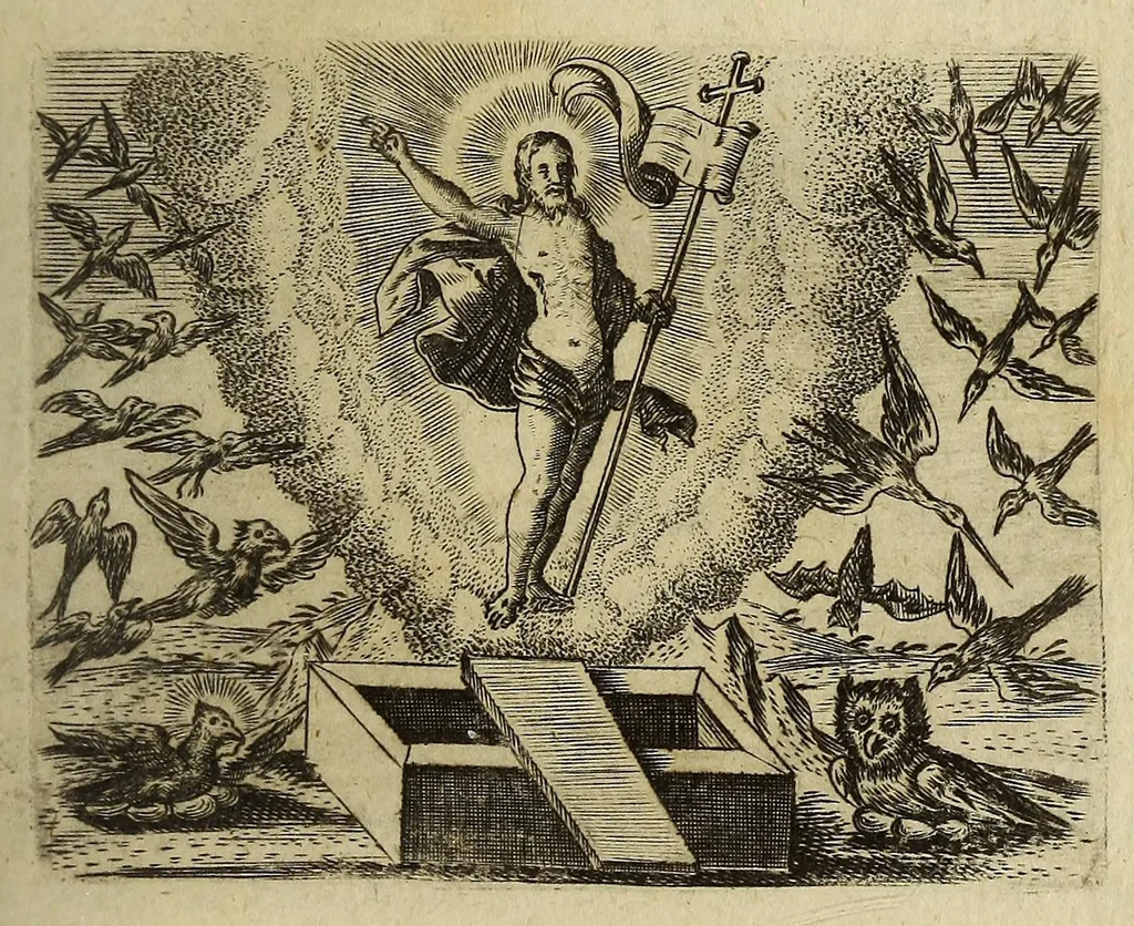 An illustration from Ova paschalia sacro emblemate, 1635, leaf 361