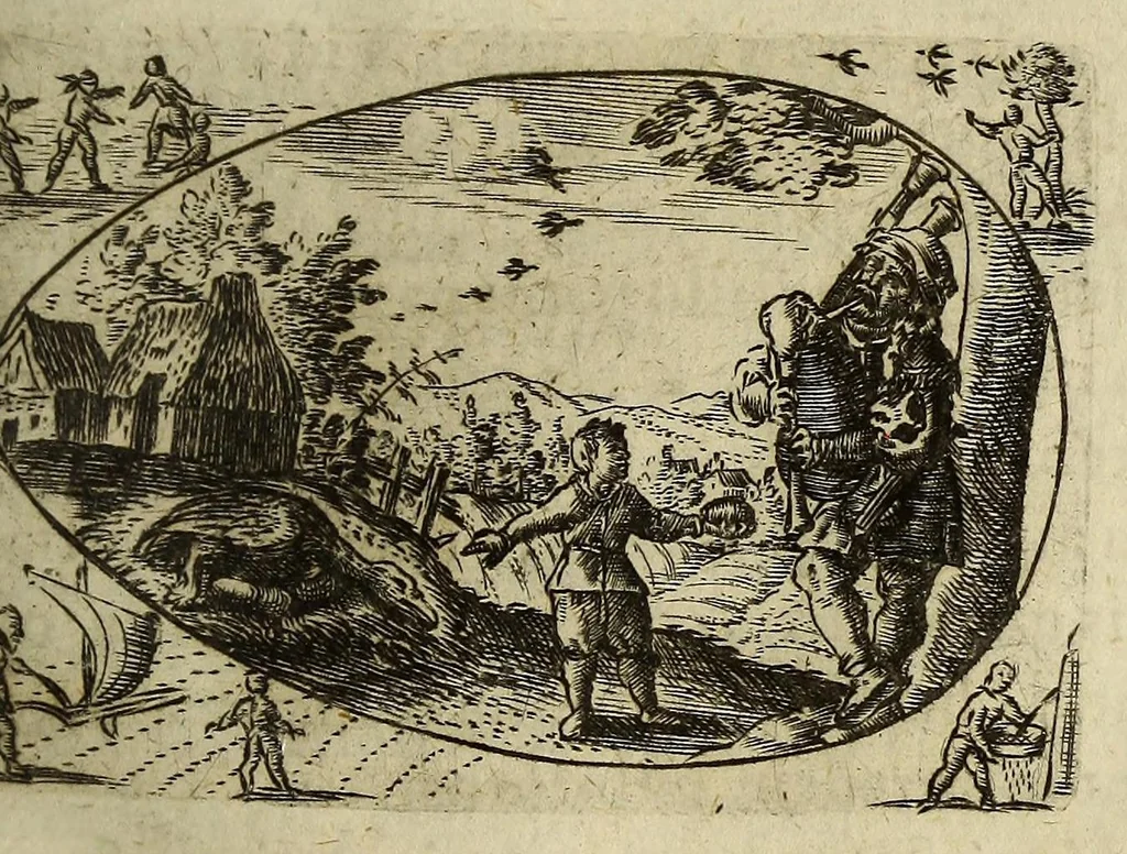 An illustration from Ova paschalia sacro emblemate, 1635, leaf 445
