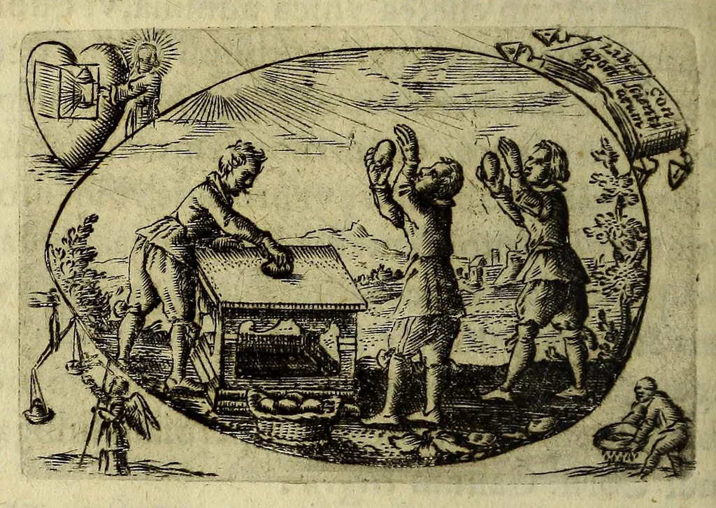 An illustration from Ova paschalia sacro emblemate, 1635, leaf 598