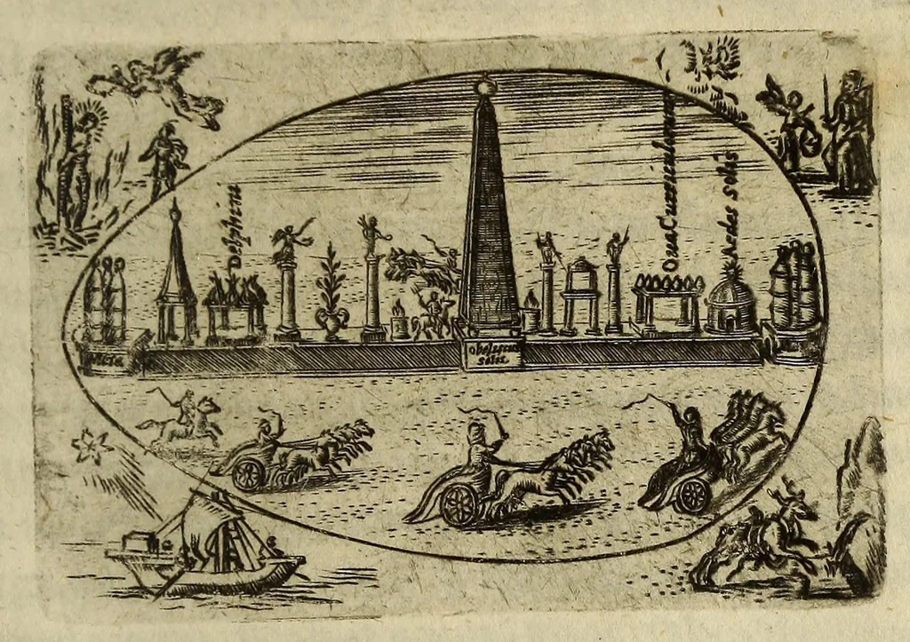 An illustration from Ova paschalia sacro emblemate, 1635, leaf 641