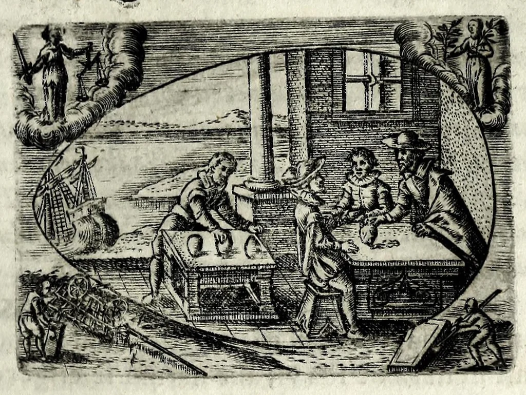 An illustration from Ova Paschalia sacro emblemate inscripta descriptaq[ue], 1635, leaf 103