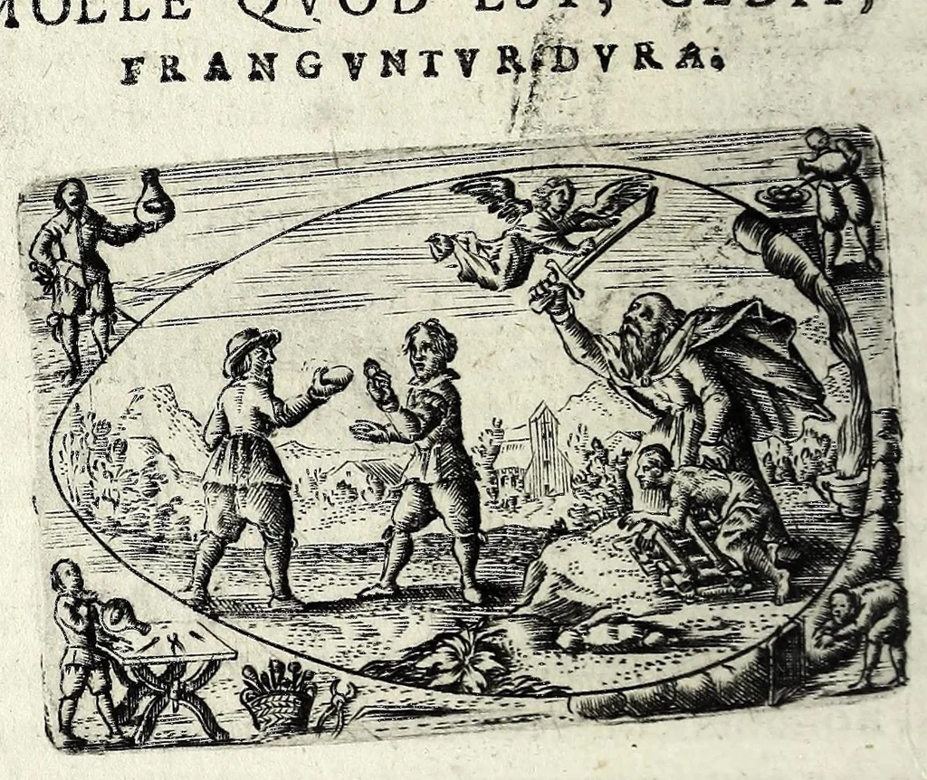 An illustration from Ova Paschalia sacro emblemate inscripta descriptaq[ue], 1635, leaf 138