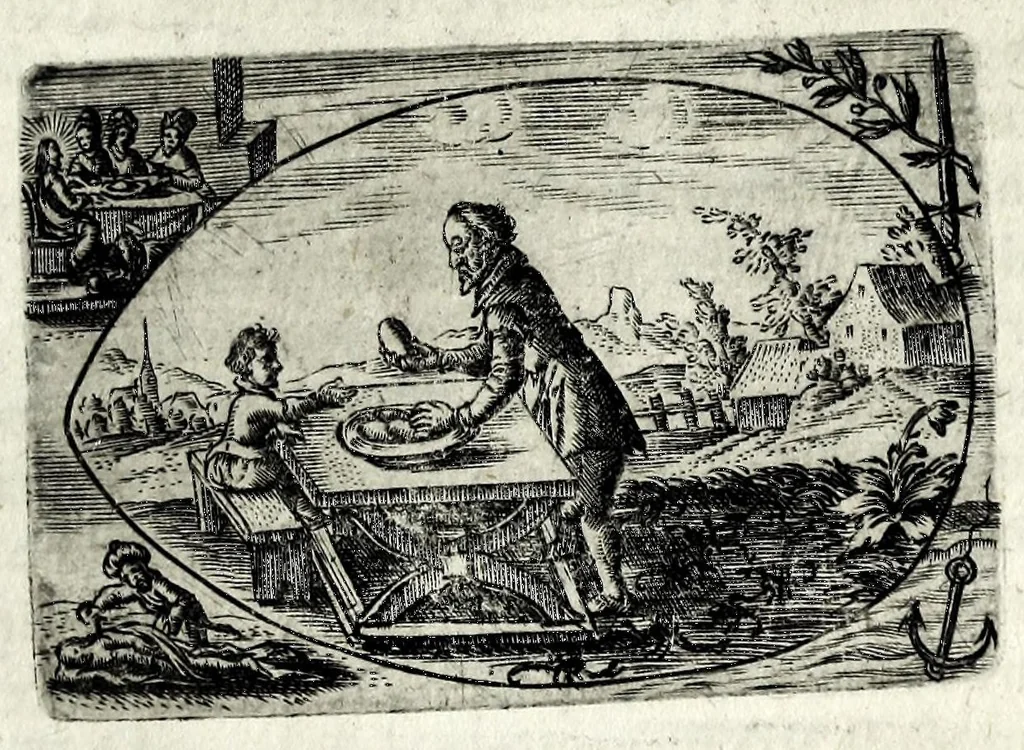 An illustration from Ova Paschalia sacro emblemate inscripta descriptaq[ue], 1635, leaf 167