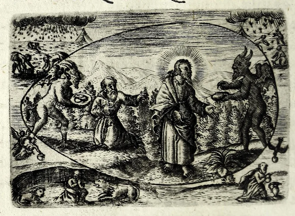 An illustration from Ova Paschalia sacro emblemate inscripta descriptaq[ue], 1635, leaf 208