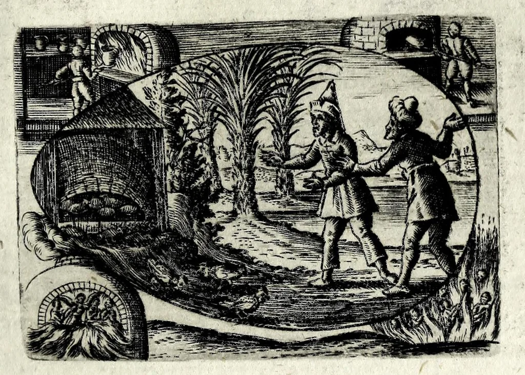 An illustration from Ova Paschalia sacro emblemate inscripta descriptaq[ue], 1635, leaf 225