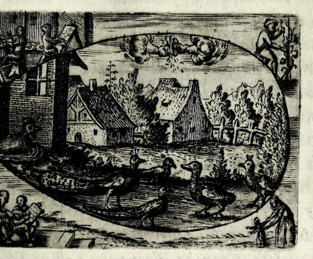 An illustration from Ova Paschalia sacro emblemate inscripta descriptaq[ue], 1635, leaf 265