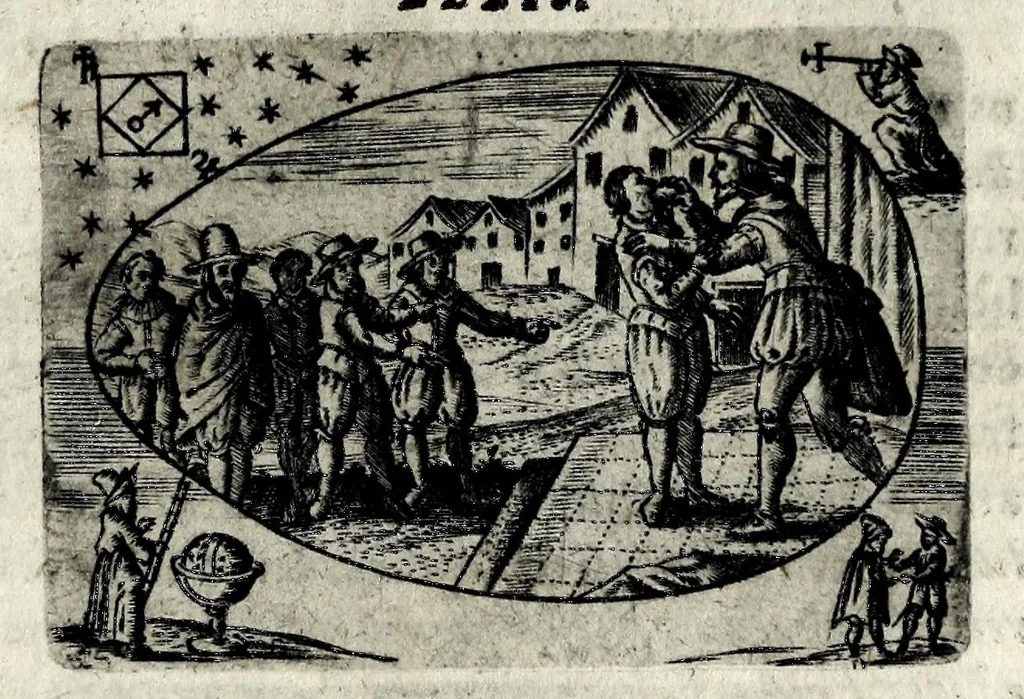 An illustration from Ova Paschalia sacro emblemate inscripta descriptaq[ue], 1635, leaf 389