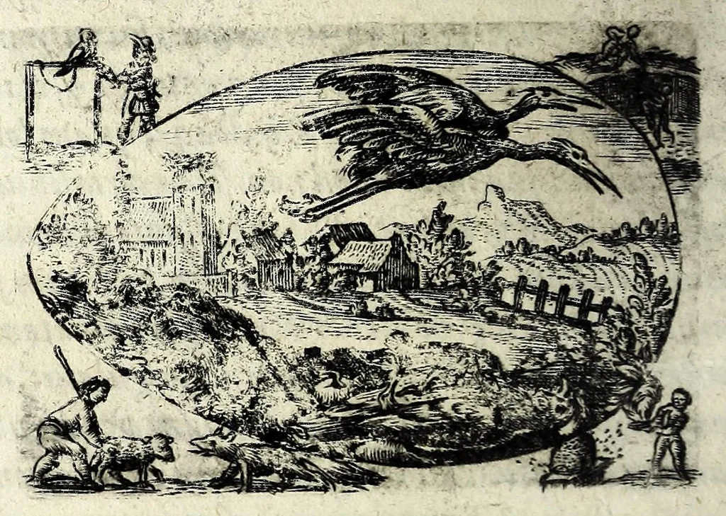 An illustration from Ova Paschalia sacro emblemate inscripta descriptaq[ue], 1635, leaf 434
